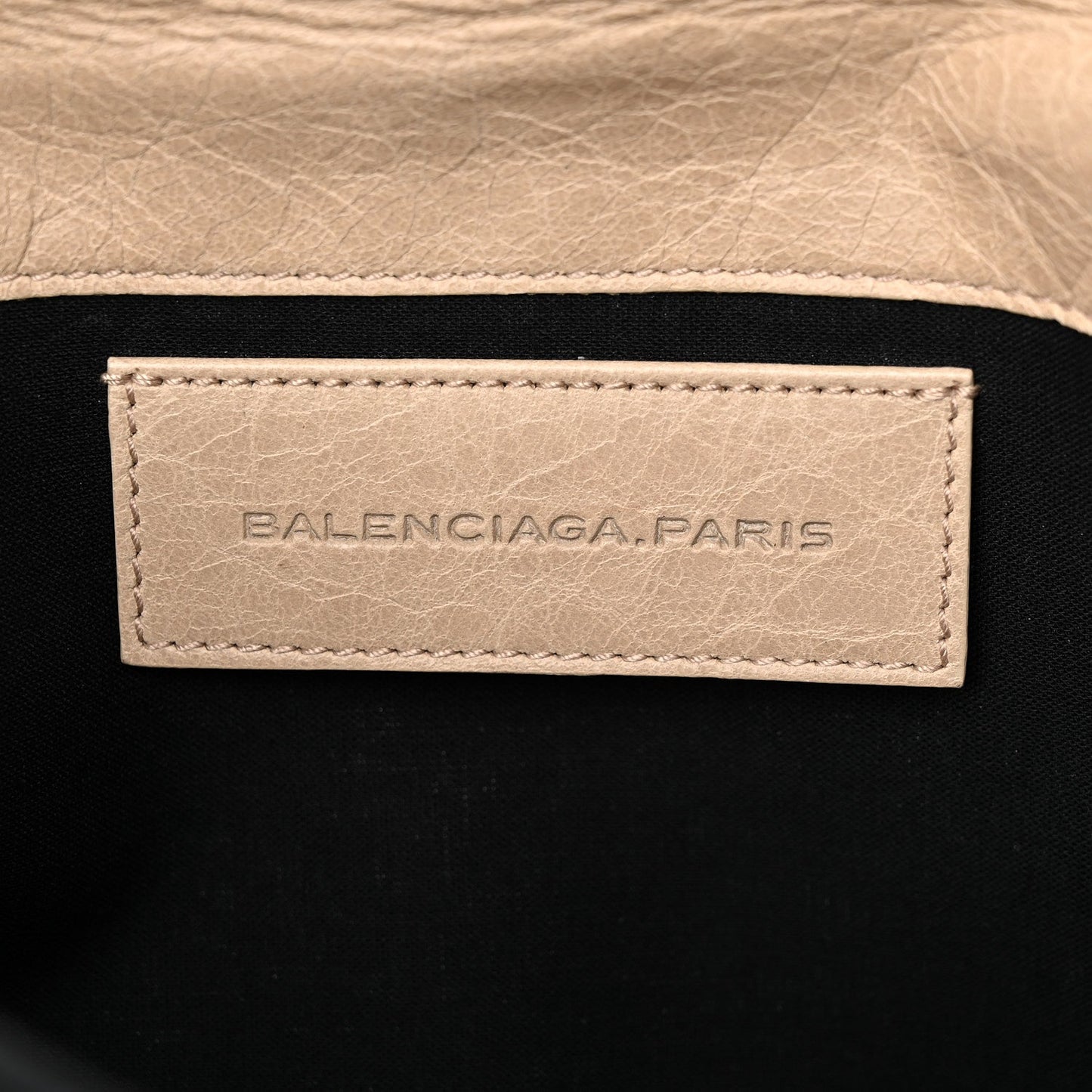 Agneau Giant 21 Gold Hardware Envelope Clutch Sahara