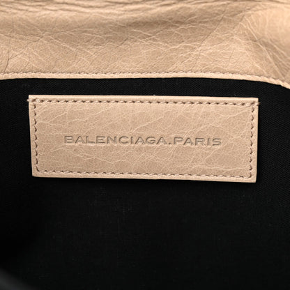 Agneau Giant 21 Gold Hardware Envelope Clutch Sahara