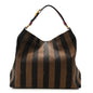 Pequin Cuoio Vegetale Large Hobo Tobacco Amarena