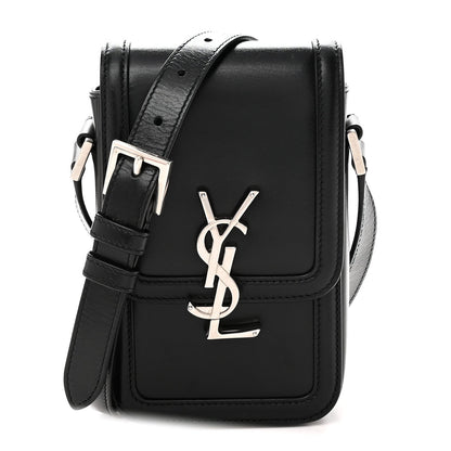 Smooth Calfskin Mini Solferino Satchel Black