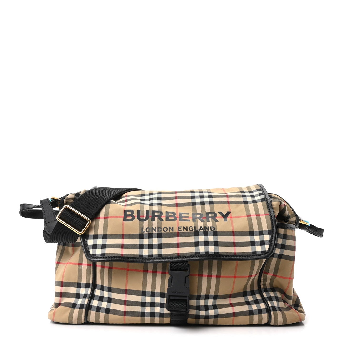 Nylon Vintage Check Logo Diaper Bag