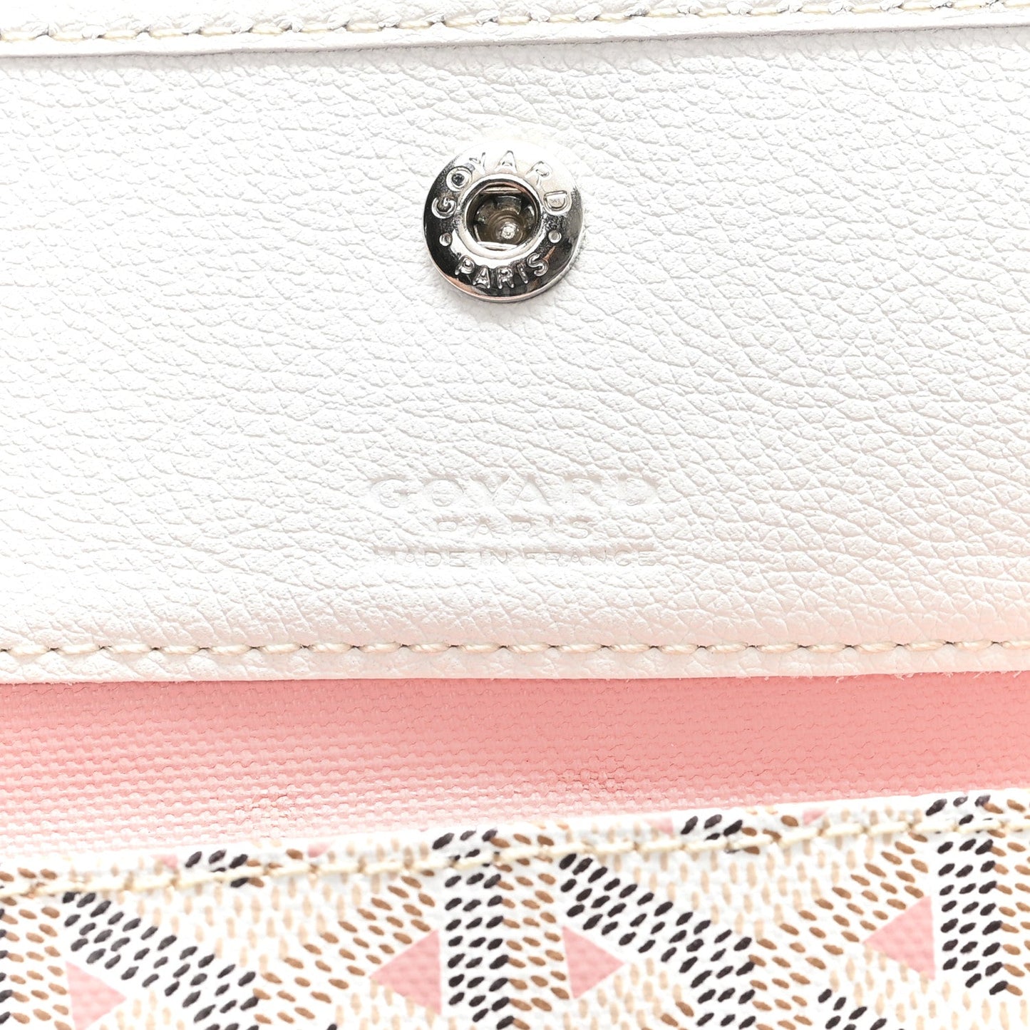 Goyardine Saint Louis Claire Voie PM White Pink