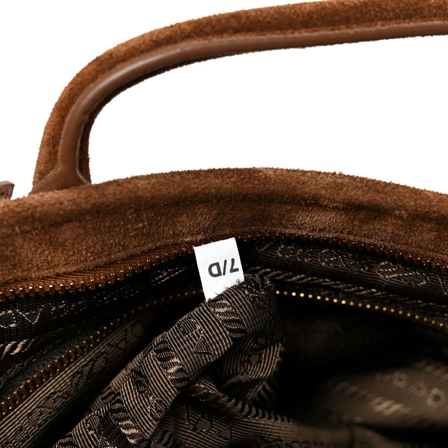 Suede Triangle Medium Bonnie Shoulder Bag Cacao