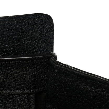 Drummed Calfskin Mini Luggage Black