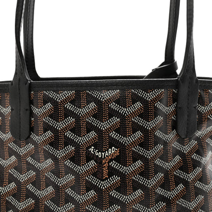 Goyardine Reversible Mini Anjou Black