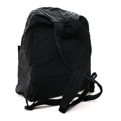Nappa Nylon Intreccio Packable Backpack Black