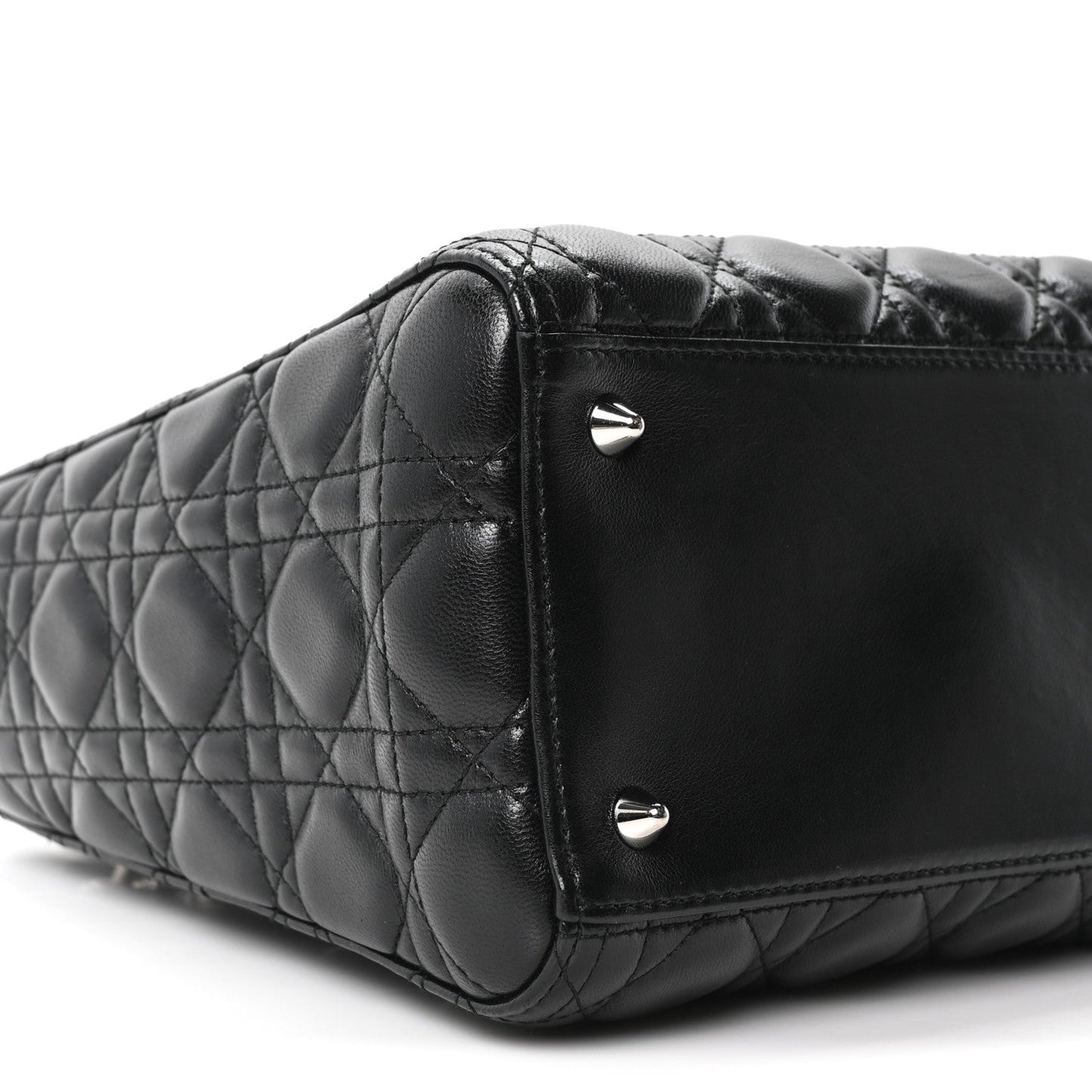 Lambskin Cannage Medium Lady Dior Black