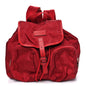 Nylon Monogram Medium Light Single Buckle Backpack Vibrant Red