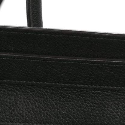 Drummed Calfskin Micro Luggage Black