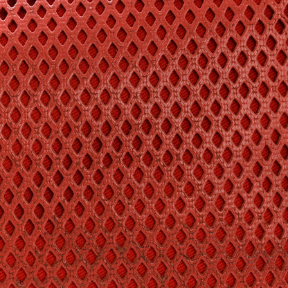Perforated Calfskin Large Up In The Air Flap Red