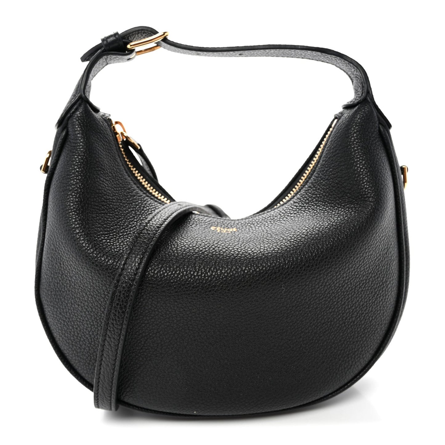 Supple Grained Calfskin Teen Lulu Shoulder Bag Black