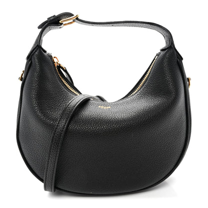 Supple Grained Calfskin Teen Lulu Shoulder Bag Black