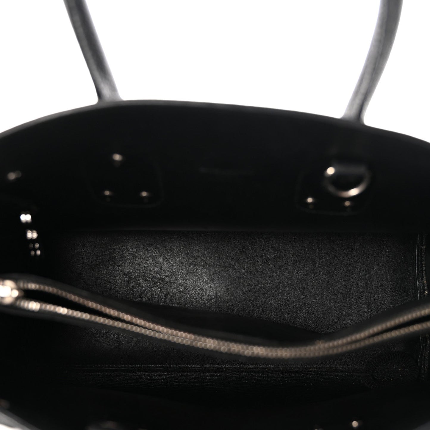 Grained Calfskin Small Sac De Jour Black