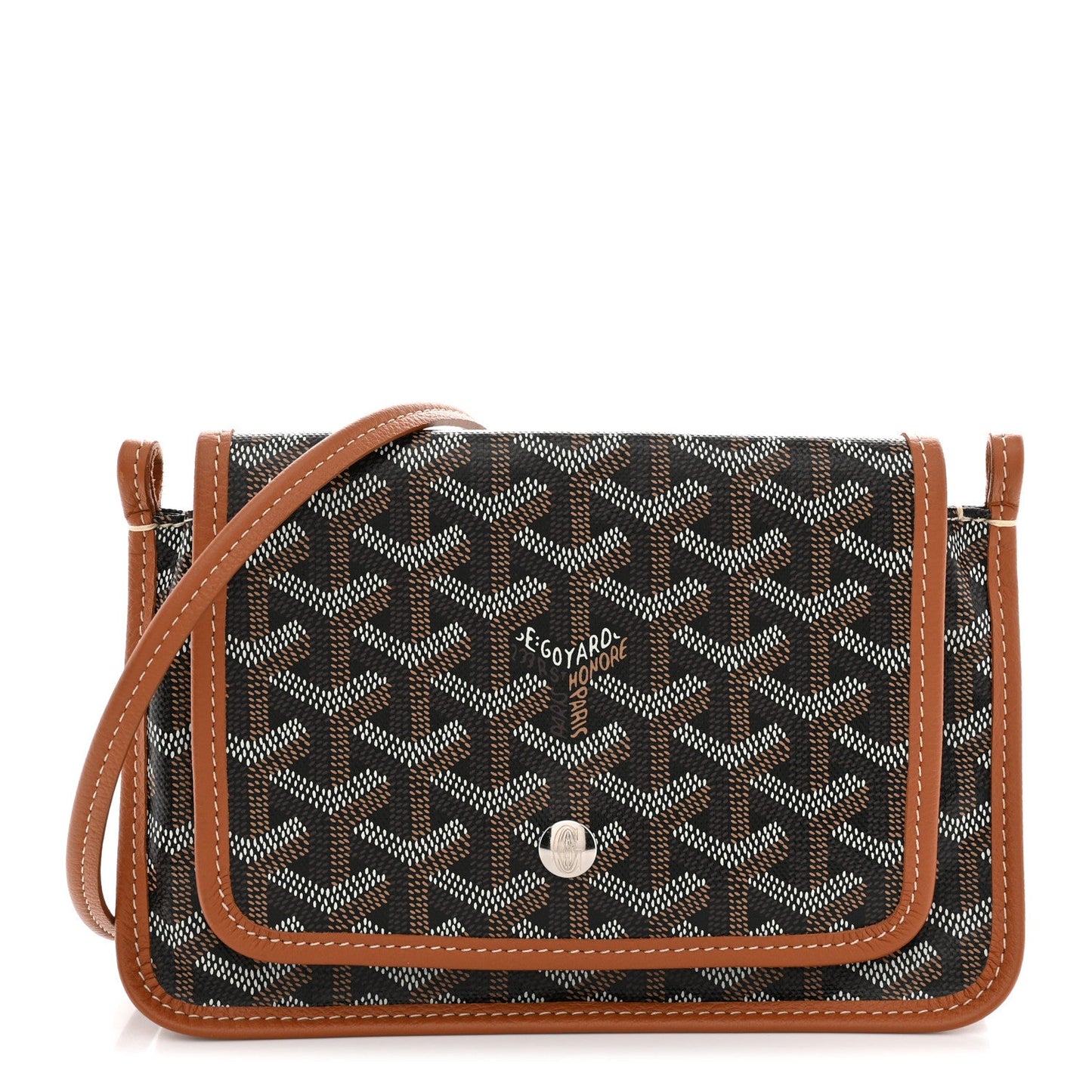 Goyardine Plumet Wallet Clutch Black Gold
