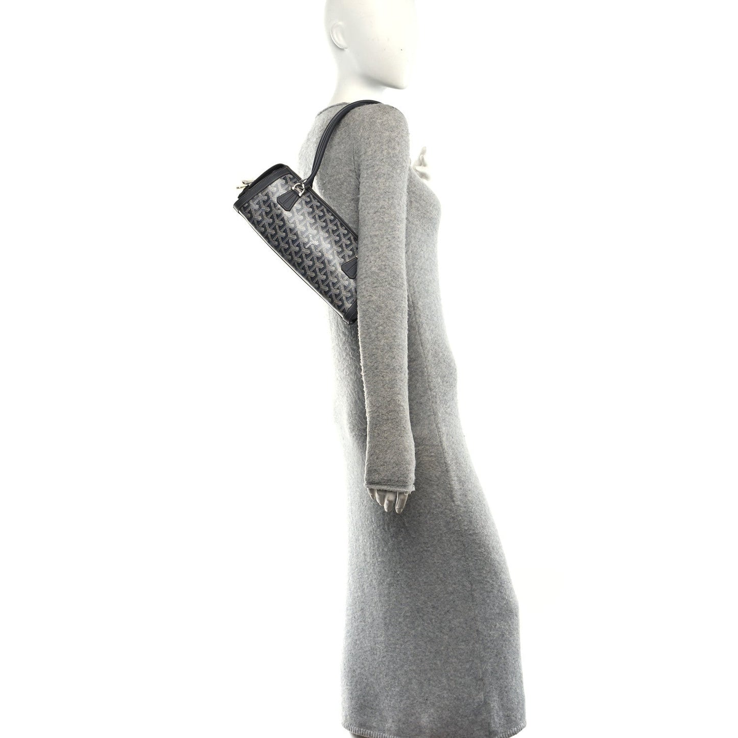 Goyardine Bonbonniere Bag Grey