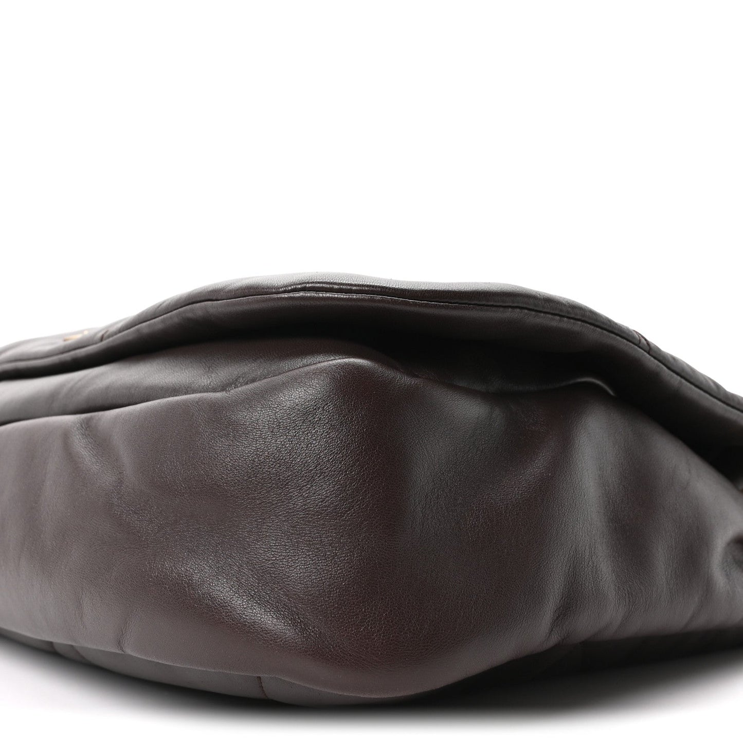 Lambskin Matelasse Monogram Large Jamie 4.3 Dark Sweet Chocolate