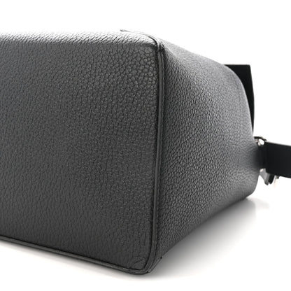 Grained Calfskin Large Puzzle Bag Black