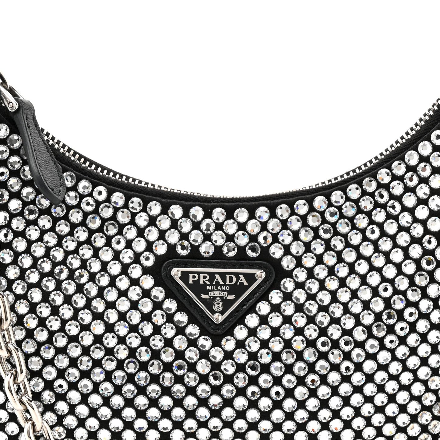 Satin Crystal Re-Edition 2005 Shoulder Bag Cristal