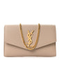 Grain De Poudre Monogram Uptown Chain Wallet Dark Beige
