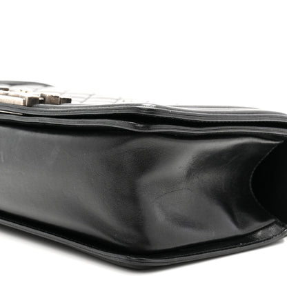 Lambskin Quilted Medium Boy Flap Black