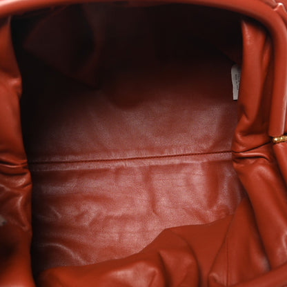 Smooth Butter Calf The Pouch Oversized Clutch Rust