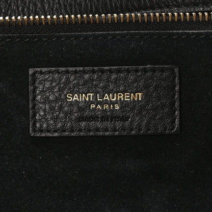 Grained Deerskin Bea Tote Black