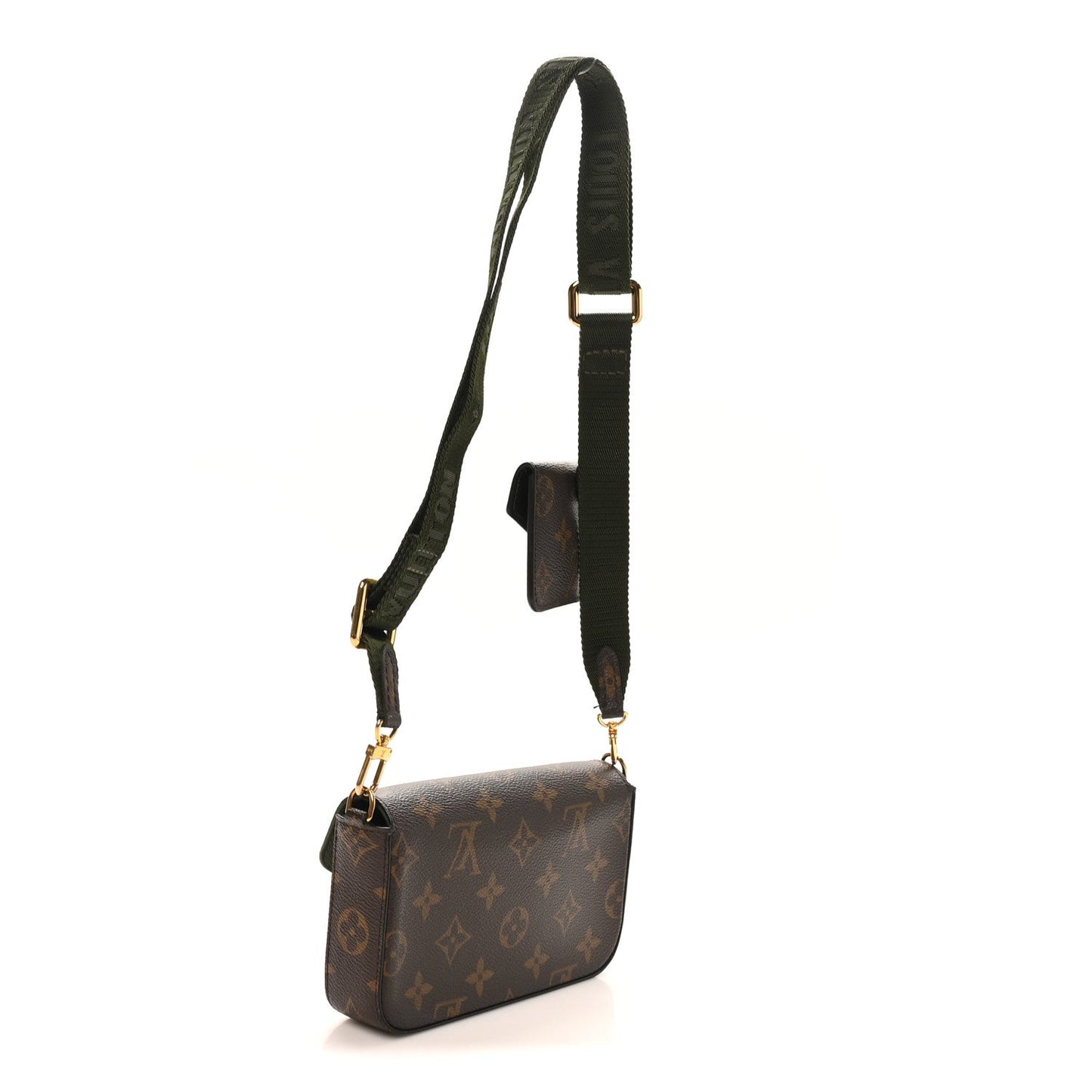 Monogram Felicie Strap & Go Kaki