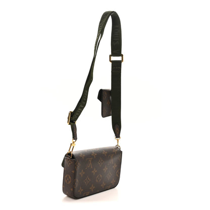 Monogram Felicie Strap & Go Kaki