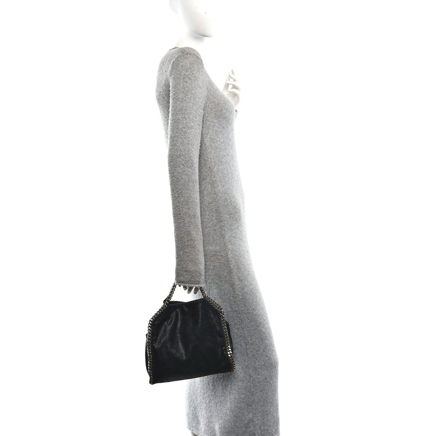 Shaggy Deer Mini Falabella Tote Black