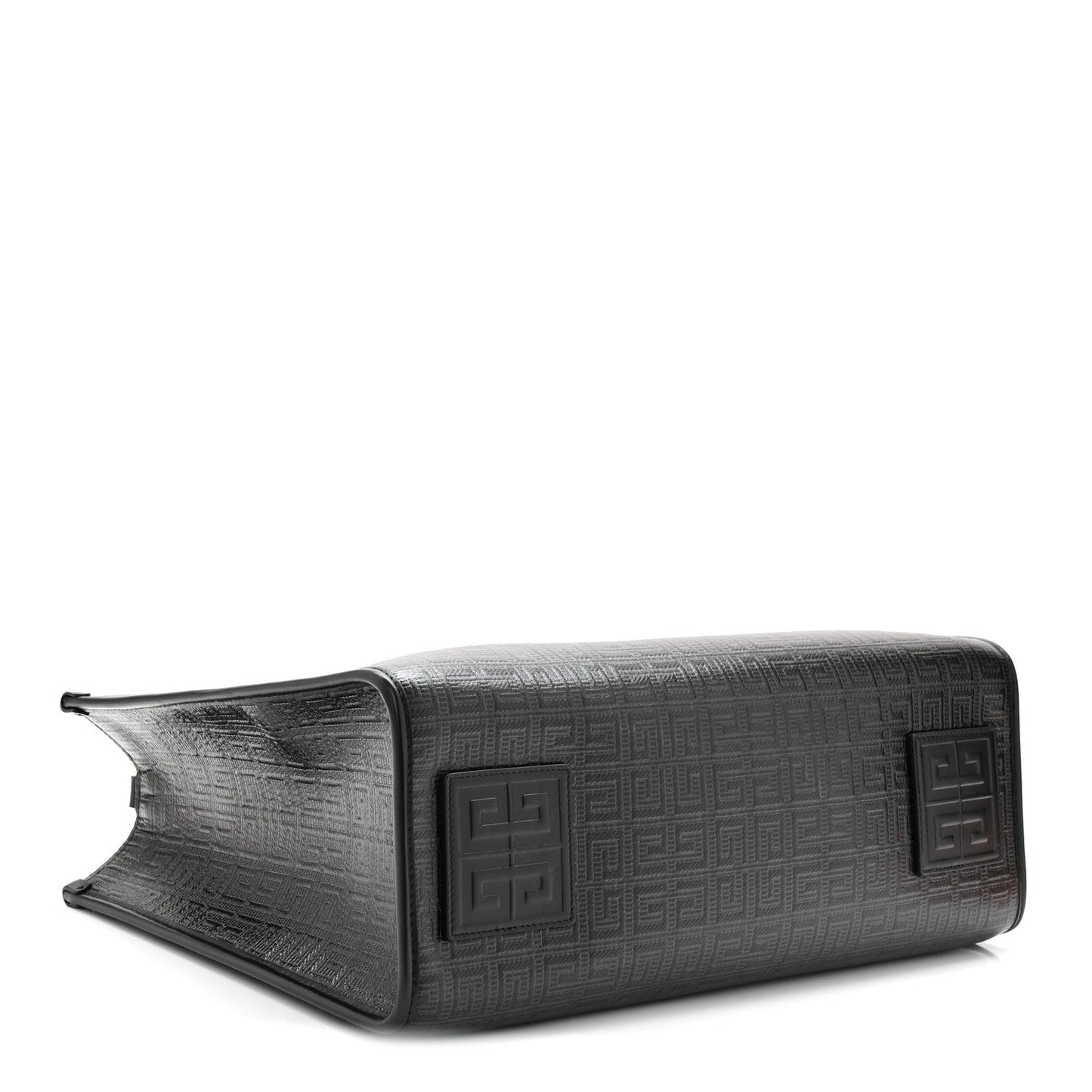 4G Coated Canvas Logo Medium G Tote Black