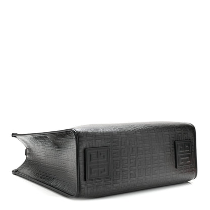 4G Coated Canvas Logo Medium G Tote Black
