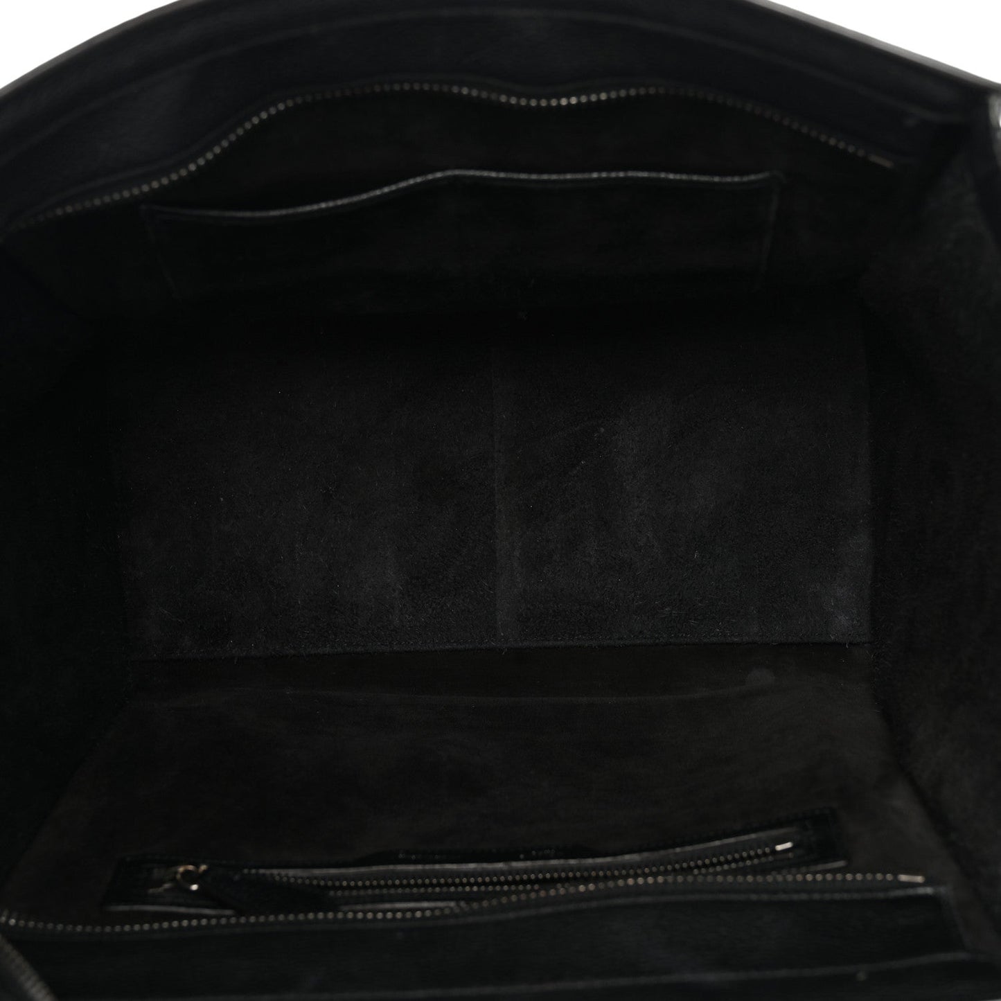 Drummed Calfskin Mini Luggage Black