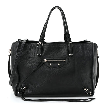 Veau Papier A6 Zip Around Tote Black