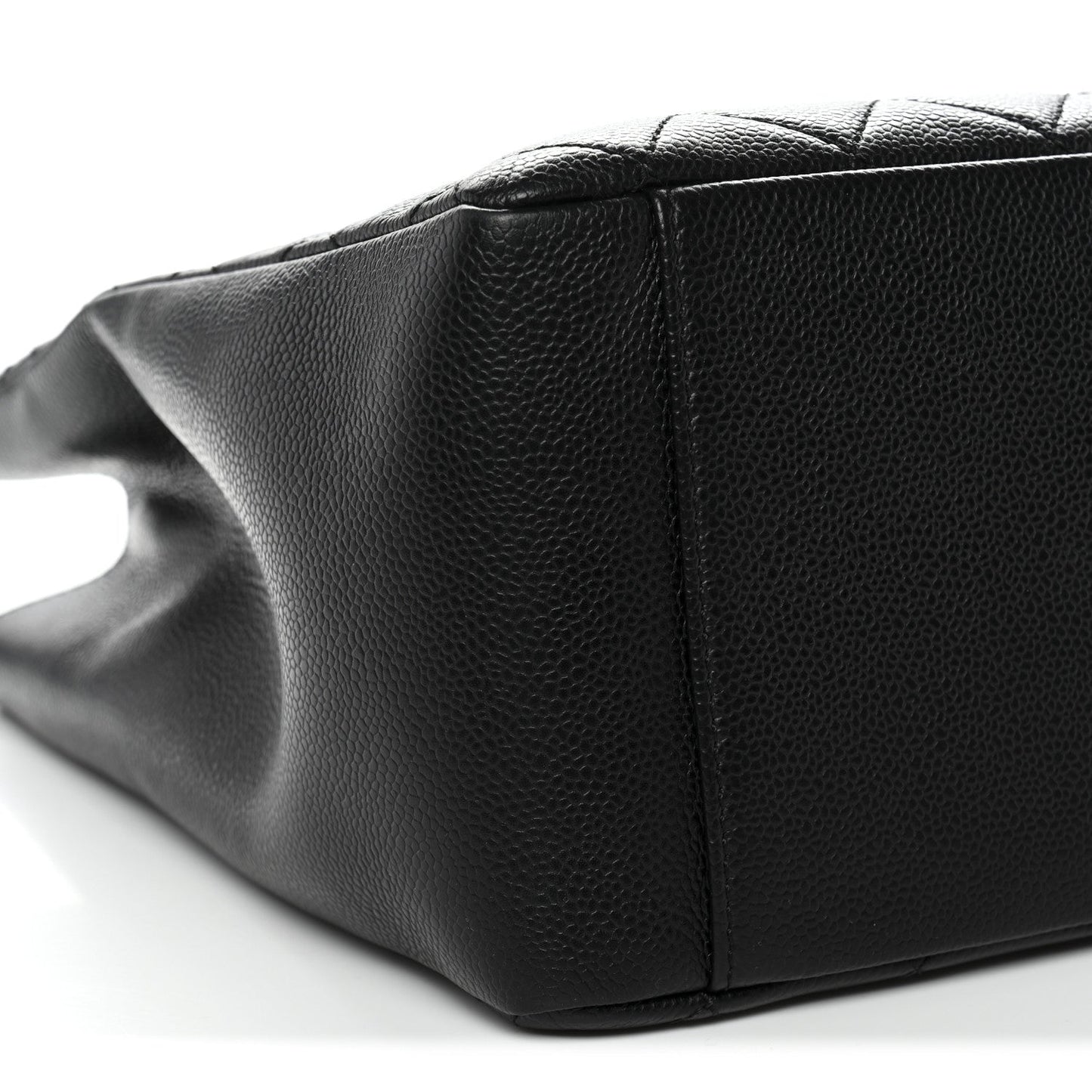 Caviar Quilted Grand Shopping Tote GST Black