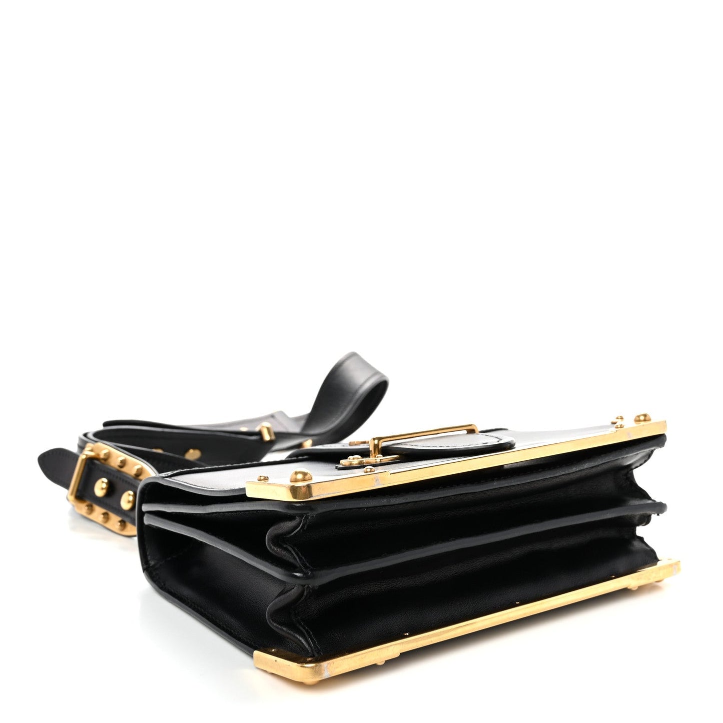 City Calf Saffiano Cahier Bag Black
