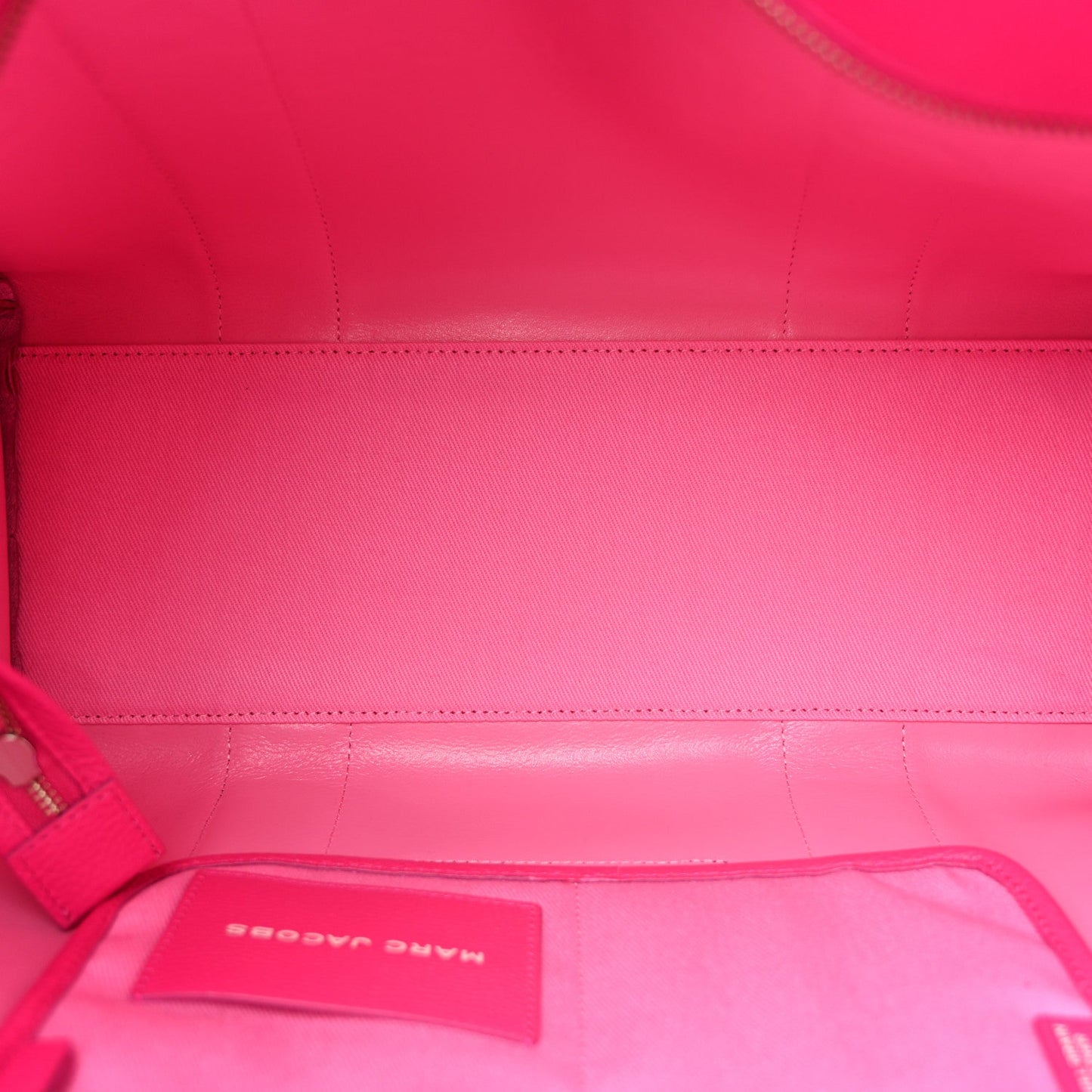 Grained Calfskin Large The Tote Bag Hot Pink