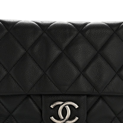 Caviar Quilted Coco Casual Flap Black