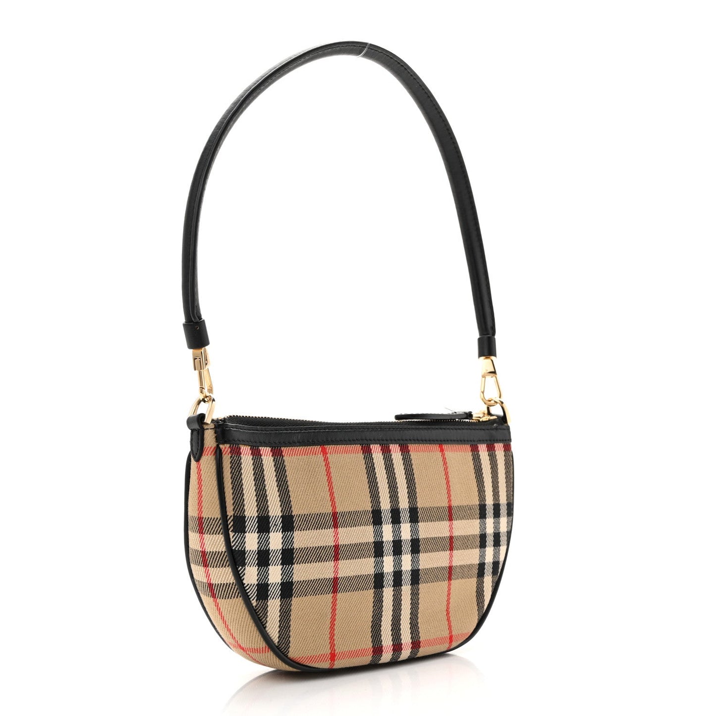 Vintage Check Calfskin Olympia Slim Pouch Archive Beige