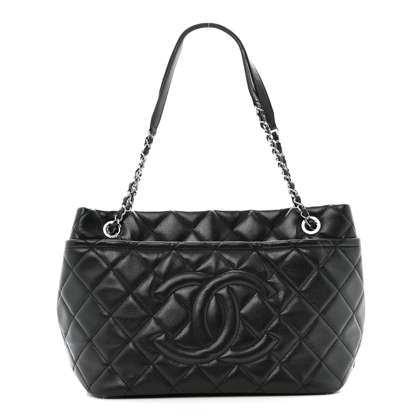 Caviar Quilted CC Timeless Soft Tote Black
