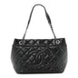 Caviar Quilted CC Timeless Soft Tote Black