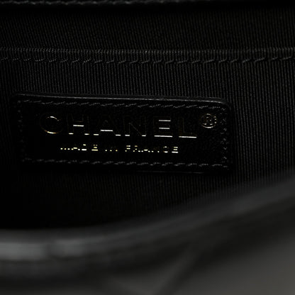 Lambskin Quilted Small My Precious Flap Black