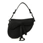 Ultra Matte Calfskin Mini Saddle Bag Black