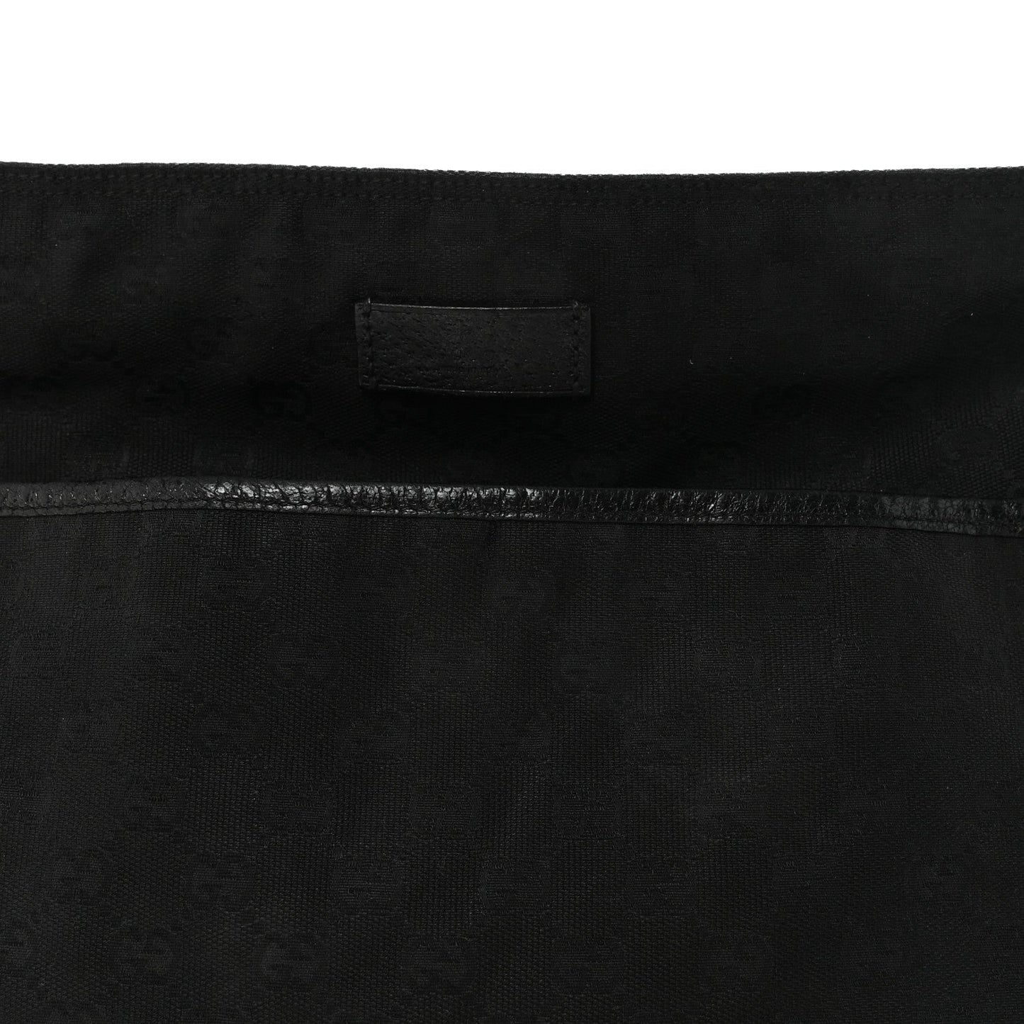 Monogram Web Medium Flat Messenger Bag Black