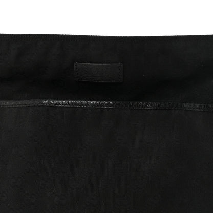 Monogram Web Medium Flat Messenger Bag Black