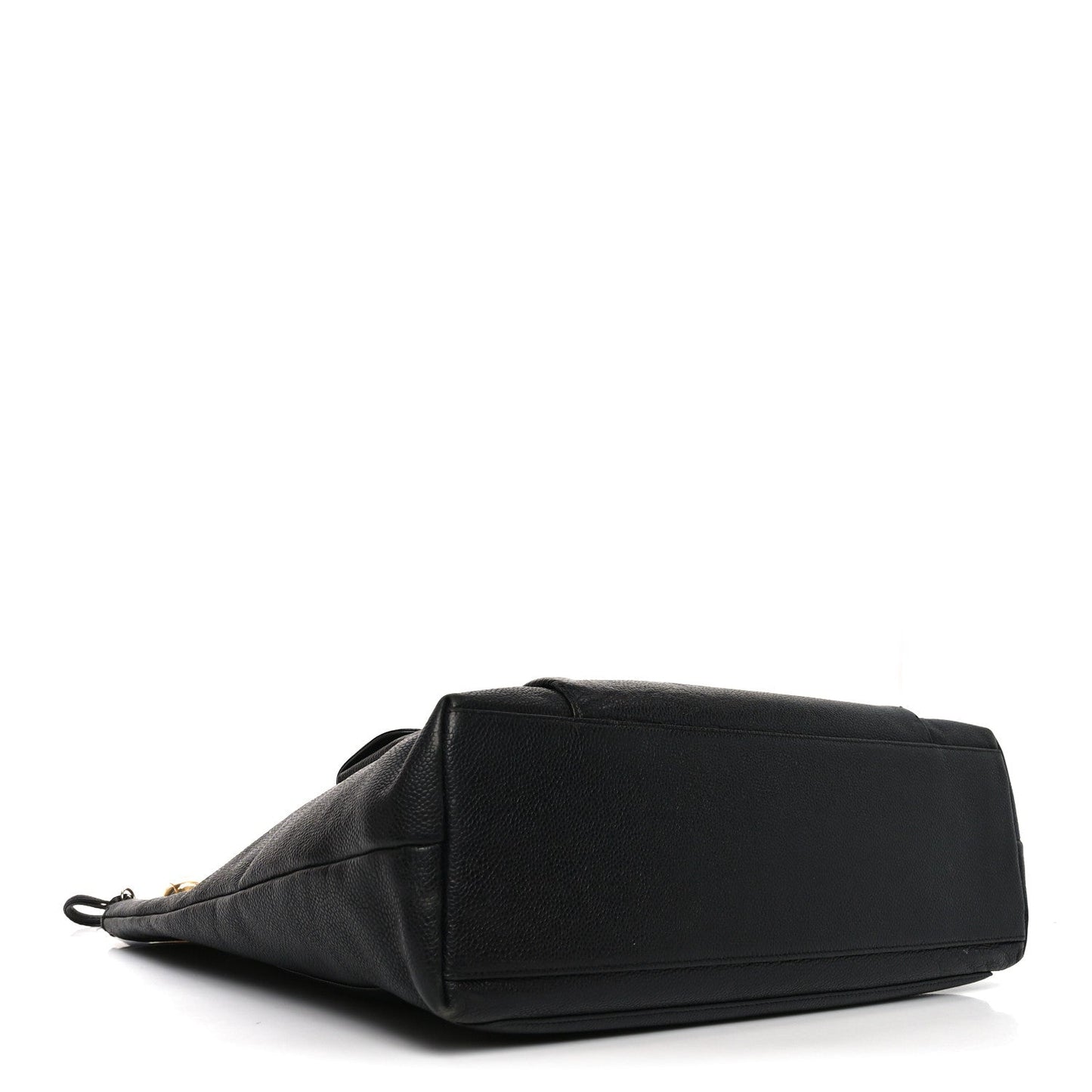 Caviar Flap Shoulder Bag Black