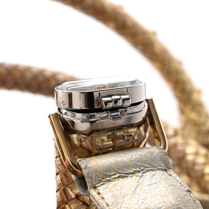 Nappa Nuvolata Bimetal Spy Oro Argento