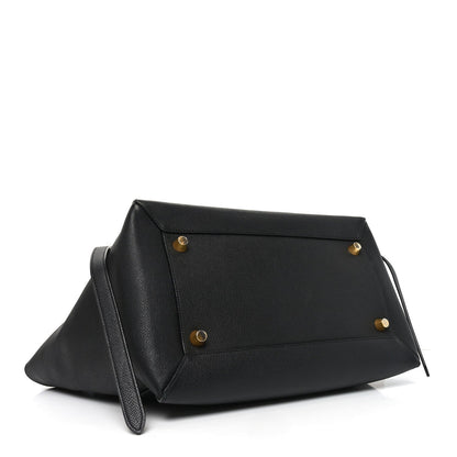 Grained Calfskin Small Belt Bag Black