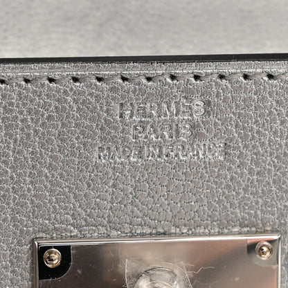 Metallic Chevre Chamkilight Kelly Wallet To Go Argent