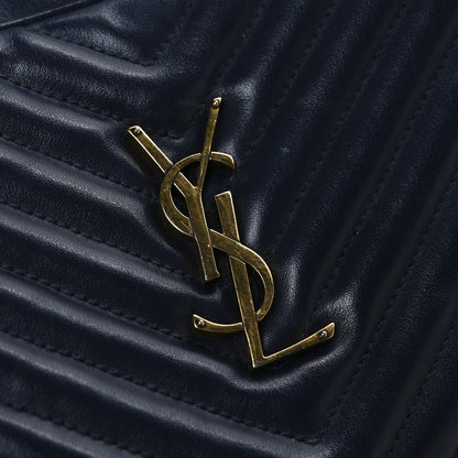 Calfskin Matelasse Monogram Lou Camera Bag Deep Marine