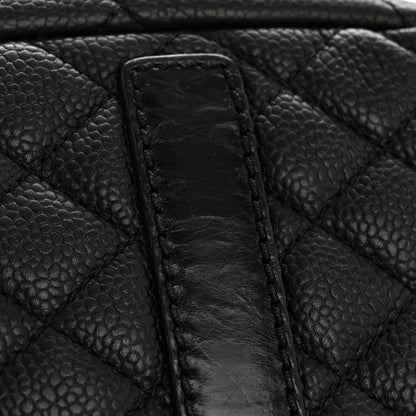 Caviar Quilted Coco Casual Flap Black